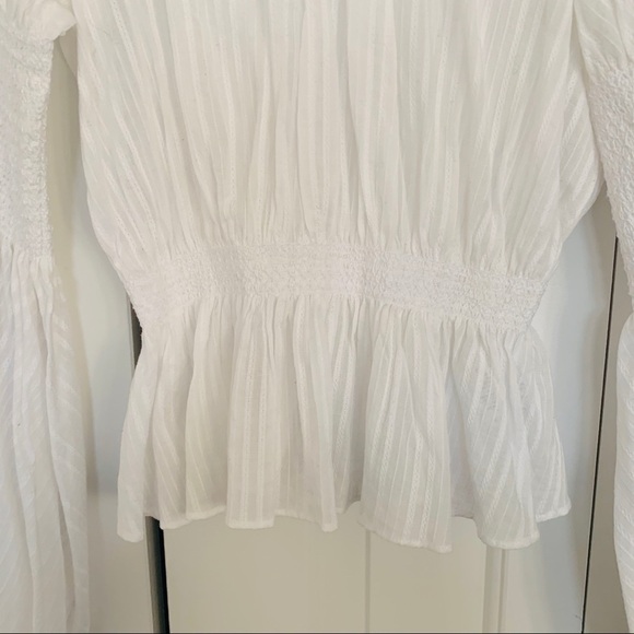 Acler Peplum Baree Top in White Size 4 - Picture 5 of 8